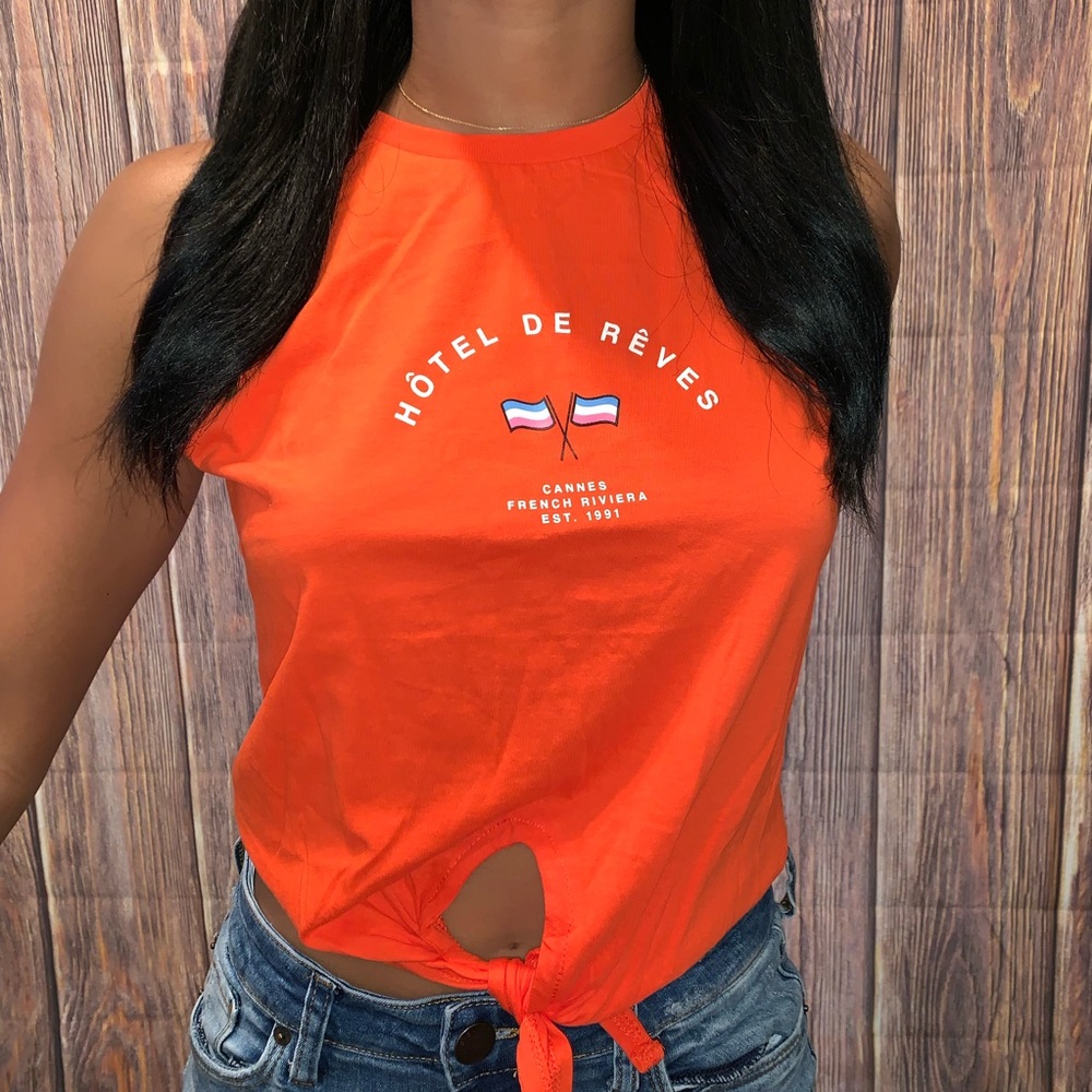 Cotton On Tie Front Tank